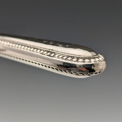 約 1865 年英國古董純銀柄魚餐具一對 JB